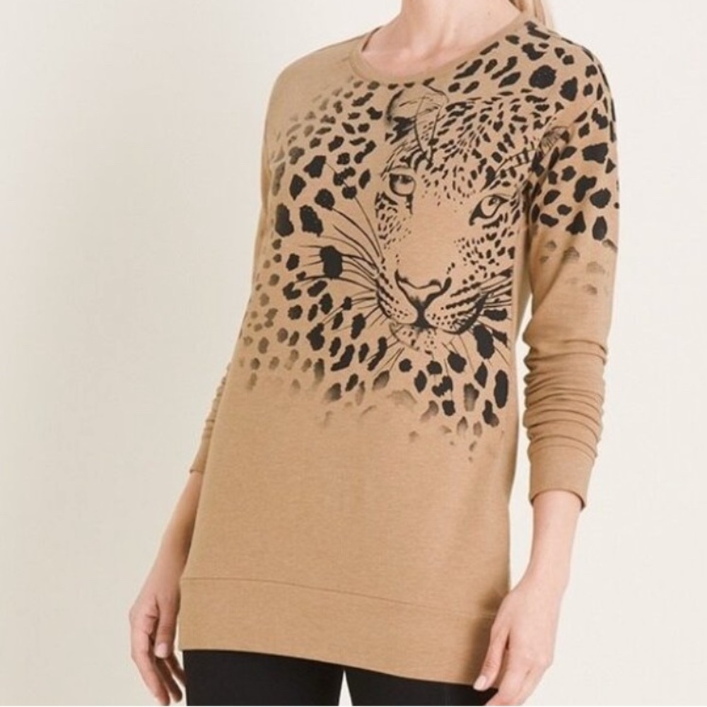Chico’s Leopard Print Tan Women's Tunic